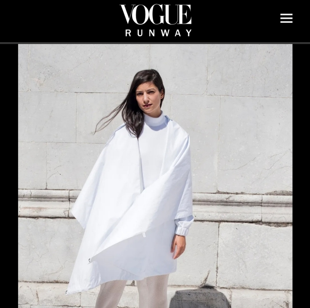 Suzanne Rae White Space Age Mock Neck Top